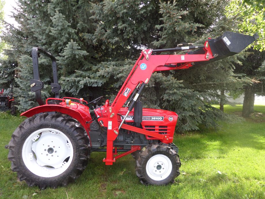 16950 YNM 3810 -with 38 engine HP 
4x4 or 2 by 
3 point hitch category #1 
540 PTO with 4 speeds
new tires -paint ,seat, battery, clutch, 
the engine's always checked high standards on compression 
 has a new power steering kit 
shuttle transmission 3 and reverse on 4 gear ranges 
quick attach bucket 
call for more 208-390-2774